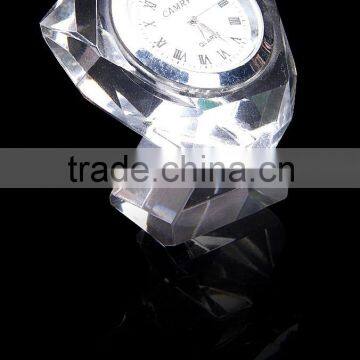 Diamond crystal clock,beautiful crystal colck