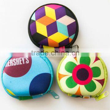 Cute design neoprene coin purse for girls