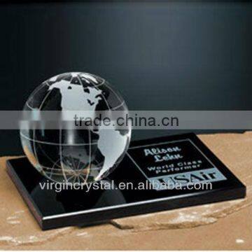 Globe K9 Crystal Souvenirs For Paperweight With Base