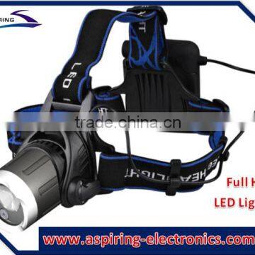 waterproof full hd 75 degrees head flashlight camera