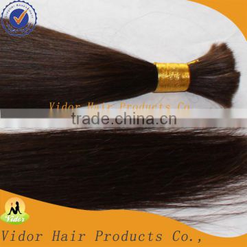 Wholesale Hot Selling Top quality Natural Color Virgin 100% Brazilian hair bulk human hair extension