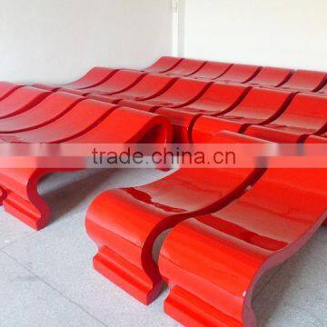 Outdoor bench by Fibreglass/waterproof bench made in China