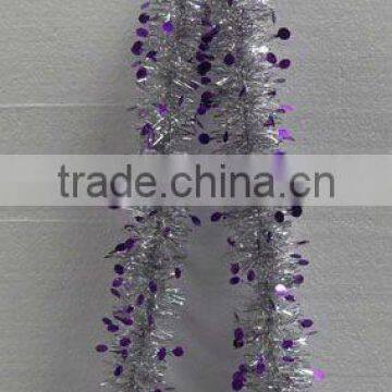 2 Tone Dots Tinsel Garland