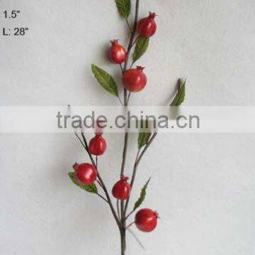 2013 Artificial Fake Fruits Spray 28" Artificial Polyfoam Pom Spray