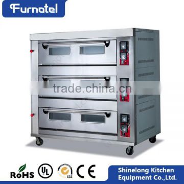 Heavy Duty Commercial 3-Layer 9-Tray Gas Automatic Bakery Equipments