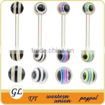 TR01033 resin tongue barbell body piercing , tongue body piercing