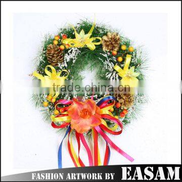 Artificial Flower Made Wholesale Christmas Wreath Decoratons