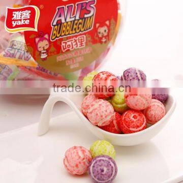 Yake round bubble gum with fruit flavor