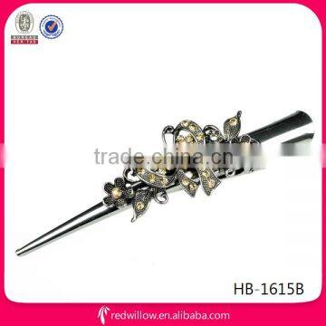 Manufacture wholesale fashion rhinestone crystal alligator hair clip