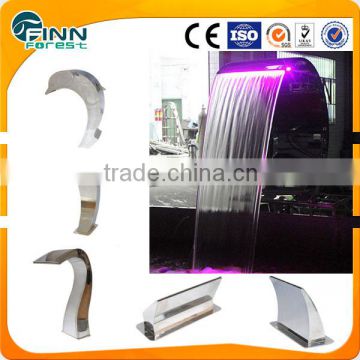 swiming pool waterfall piscine water curtain nozzle