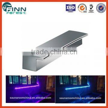 LED light inside stainless steel artificial waterfalls water spray curtain