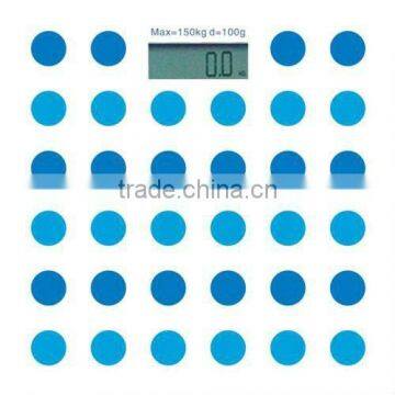 Electronic colorful bathroom scale