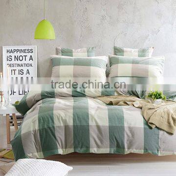 100% Washed Yarn Dyed Grid Cotton Quilt Cover Fabric photo-2