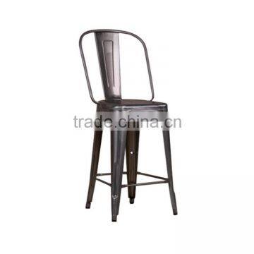 Commercial Use Metal High Stool Chair for Bar Furniture photo-3