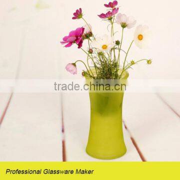 Hot Sale Glass Vase With Narrow Waist