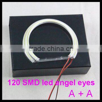 4*131mm A+A 120smd led angel eyes for bmw e36 e39 e38 e46 car headlight led daytime running light kit halo ringds light