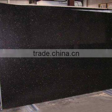 Natural stone black coor granite slab on sale for countertop/vanity top