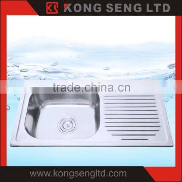 Kitchen sink High quality Stainless steel 304 Deep drawn sink Topmount sink -KS-TM-A11-6