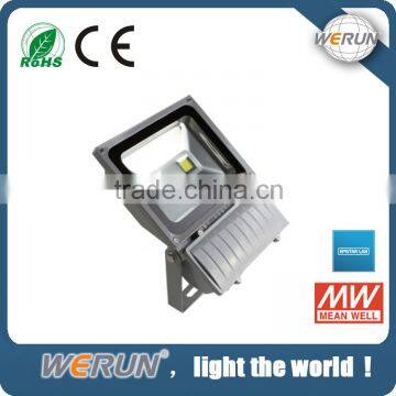70W meanwell outdoor light high temperature resistant dimmable silm led flood light