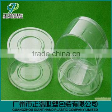 Custom Clear PVC Plastic Packaging Cylinder With Lid