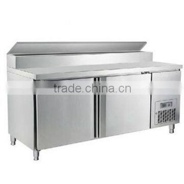 Shentop STCD-PC15F 1.5m Air-cooled refrigera Pizza operation table Pizza freezer Working table retaining freshness