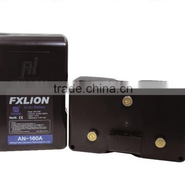 rechargeable Li ion battery 160Wh with gold mount for broadcast camera