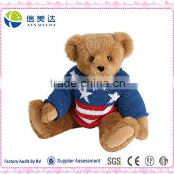 Flag Sweater Teddy Bear Plush Stuffed Toy