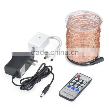 Dimmable waterproof Copper Wire LED String Lights for Christmas Weddings Party