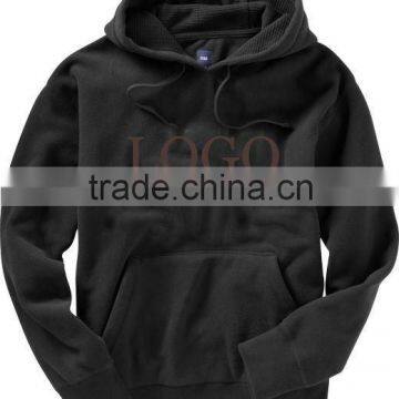 Men hooded polar fleece jacket