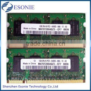 China work on all motherboard ram memory ddr2 1gb 800mhz laptop original chips