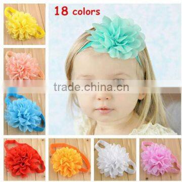 big flower headband for kids chiffon headband for baby