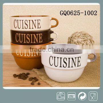 Promotional Ceramic Bowl with Handpainting
