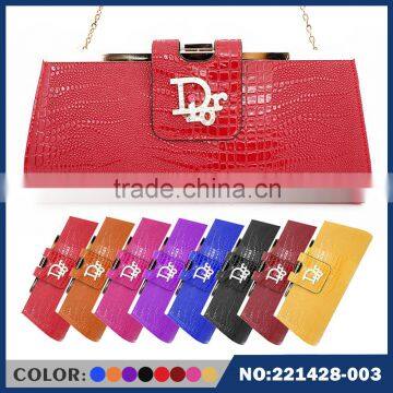 Lady Crocodile Lines pu Material Stone Pattere Purse