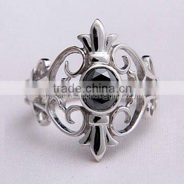 Black Moissanite Fancy Rings Manufacturer