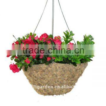 16" Square Sphagnum Moss Hanging Basket