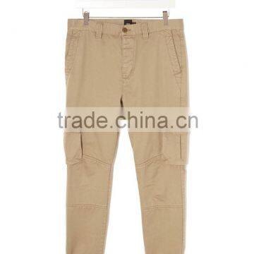 2015 Khaki Wholesale Mens Cargo Pants With Side Pockets JXH022 photo-2