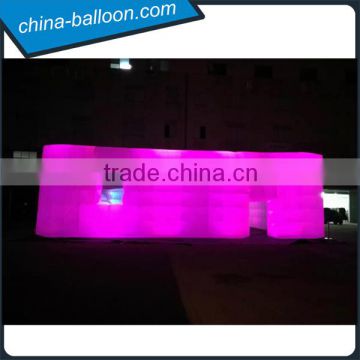 led inflatable photo tent/giant inflatable cube tent/led photo booth for advertising