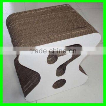 Eco-friendly Yellow corrugated paper chairs