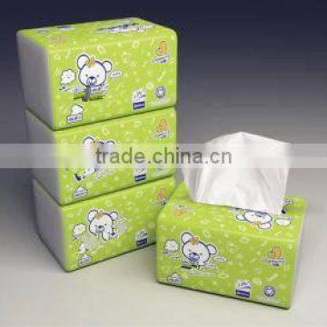 Factory price 100% woodpulp soft pack facial tissue