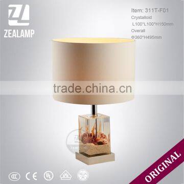 DIY Beach Shell Resin Luxury Unique Amber Table Lamps Modern Hotel Table Lamp Quality Choice photo-6