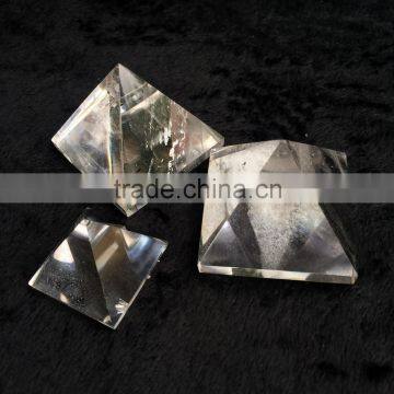 Natural Clear Quartz Stone With Healing Energy Crystal Pyramid Ornamnets