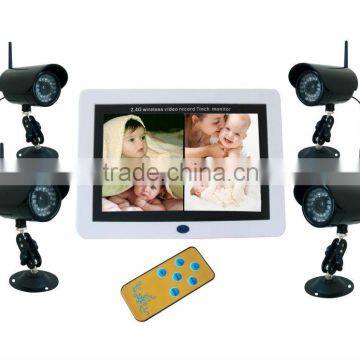 2.4GHz 7 inch Wireless Digital Baby Monitor DVR Kit