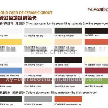 colored ceramics tile grout