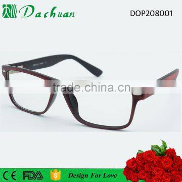 2016 new design full frame acetate optical eyewear china with wooden brushed