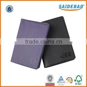 Dongguan factory direct custom passport holder with card holder,leather passport cover with customized Logo