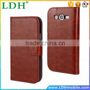 Luxury Brown Leather Wallet Flip Cover Case For Samsung Galaxy S7 S3 S4 S5 Mini S6 Edge Plus Note 3 4 G530 Phone Shell Cases