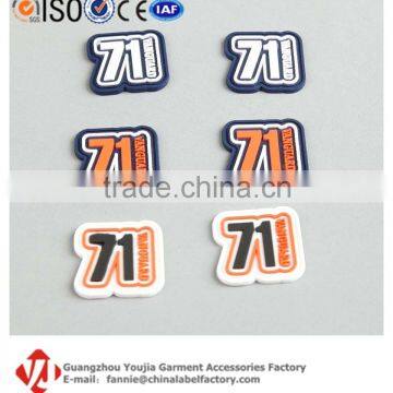 Custom Recycled Plastic Raised Rubber Patch PVC Label