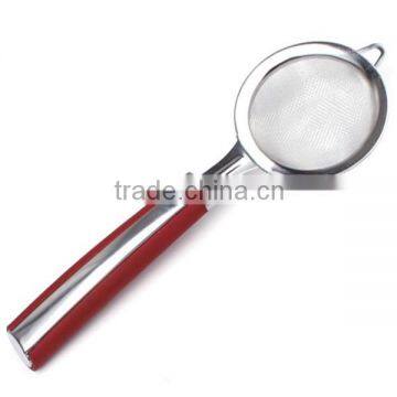 Stainless Steel Oil Mesh Strainer Frying Oil Sieve With Tpr Handle Of Kitchen Strainer