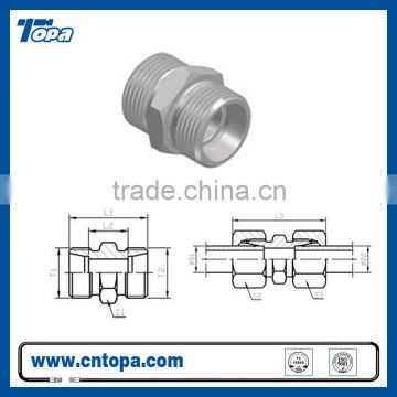 1C/1D tube to tube Straight Fittings Straight hydraulic male hose fitting steel fitting