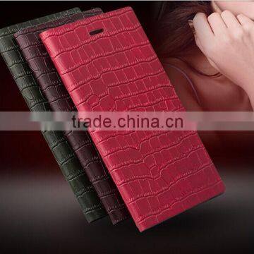 OEM Manufacture Crocodile Pattern Leather Flip Cover Case for Huawei Honor p6 photo-6